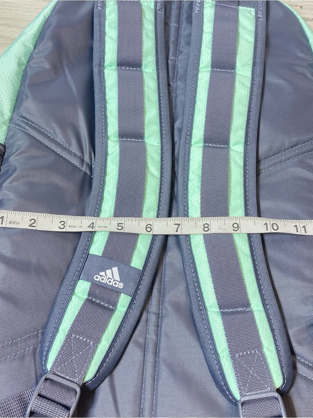 adidas loadspring Backpack Mint Green Gray School Travel Laptop Book Bag